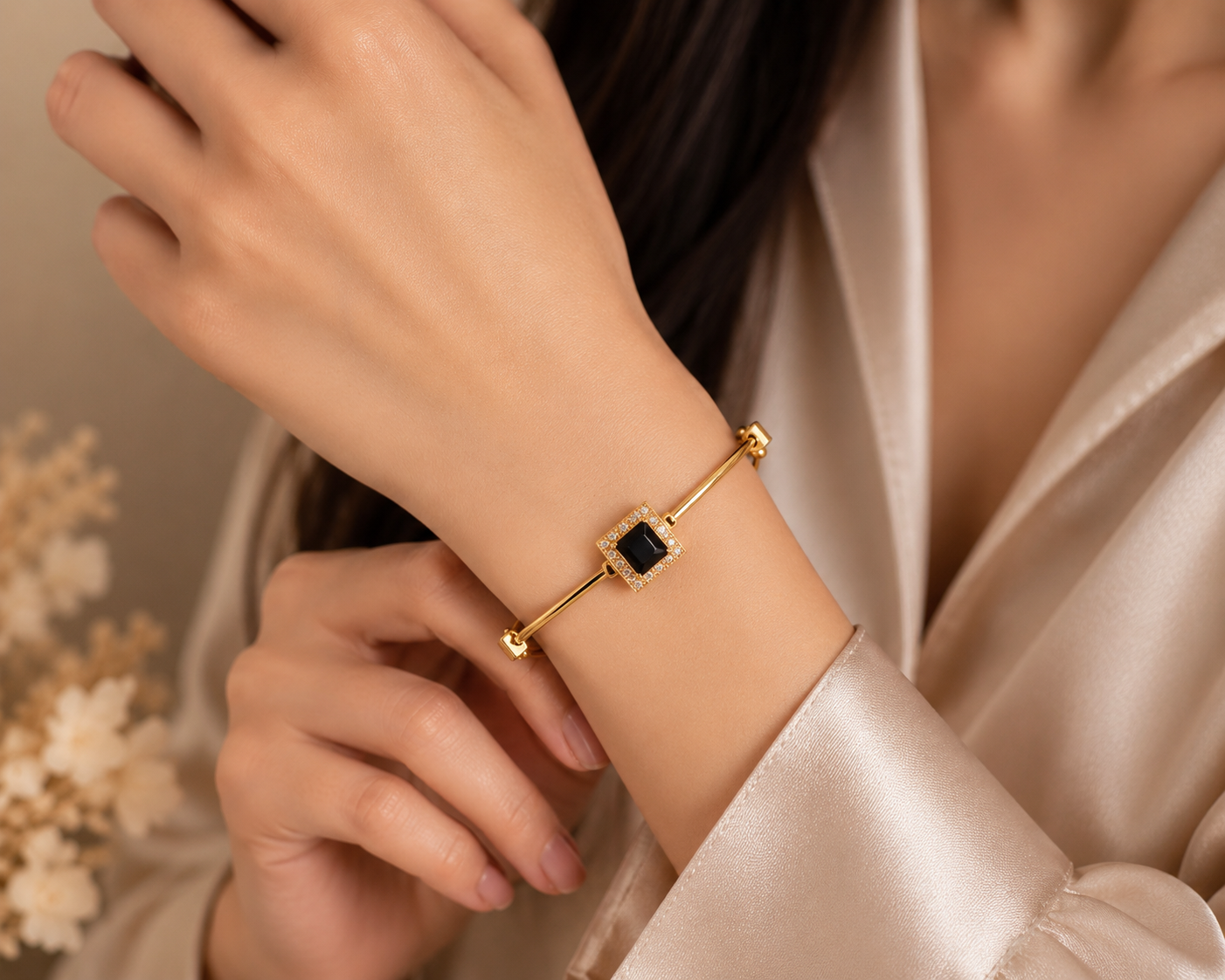 Noir Royale Crystal Bracelet