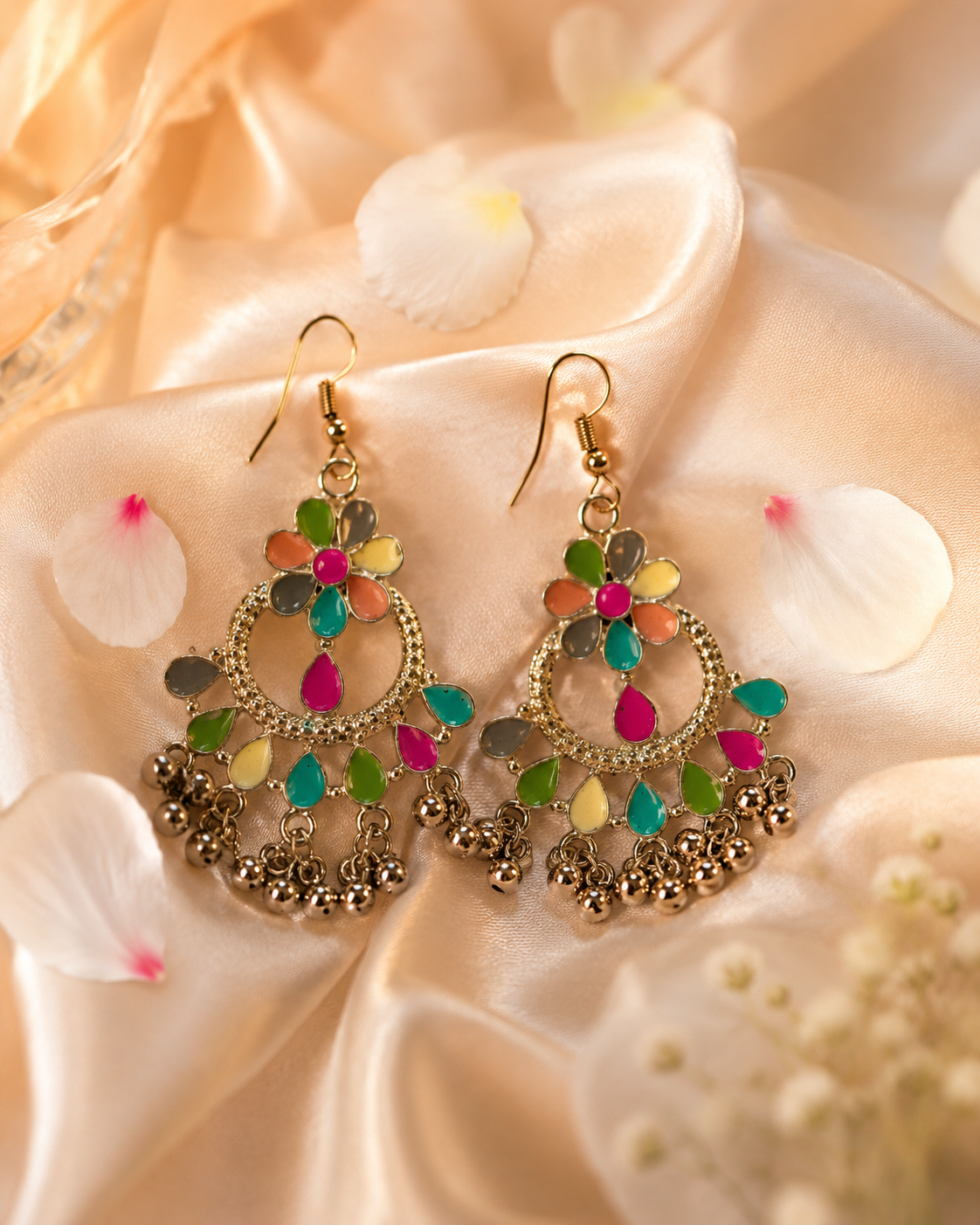 Meher Multicolor Chandbali Earrings