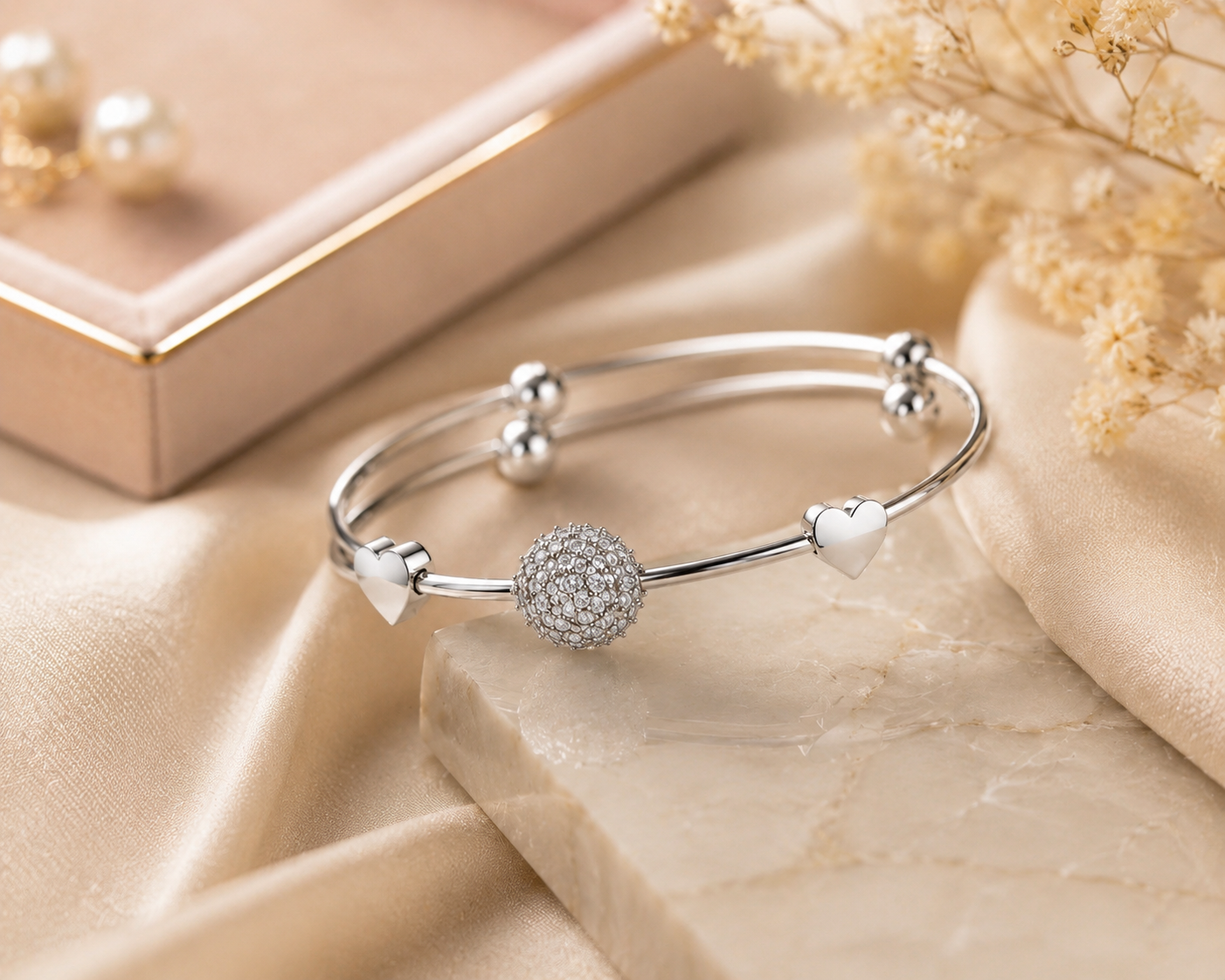 Elysia Crystal Heart Bracelet
