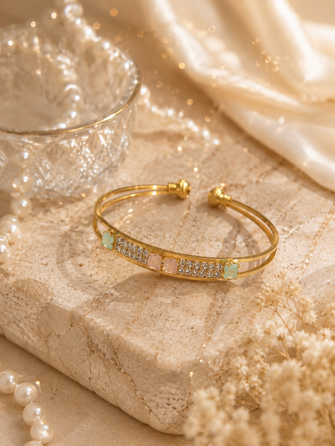 Celeste Crystal Gold Bracelet