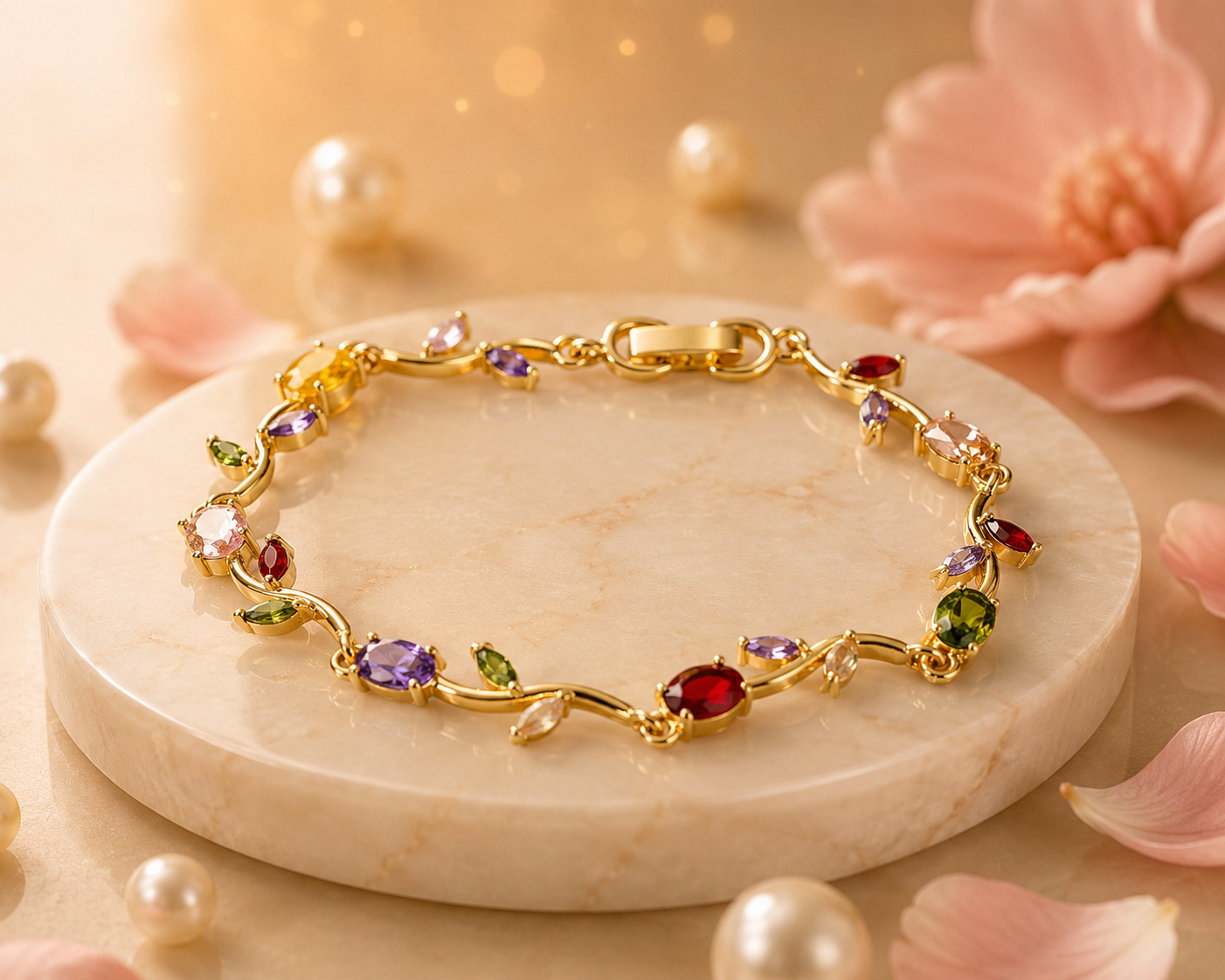 Multicolor Tulip Bracelet