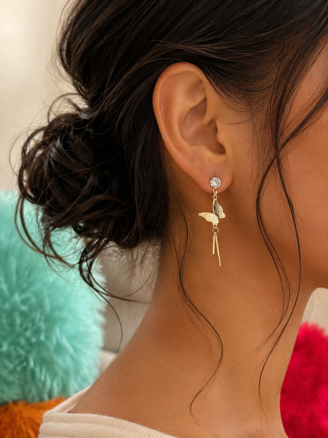 Celestia Butterfly Drop Earrings