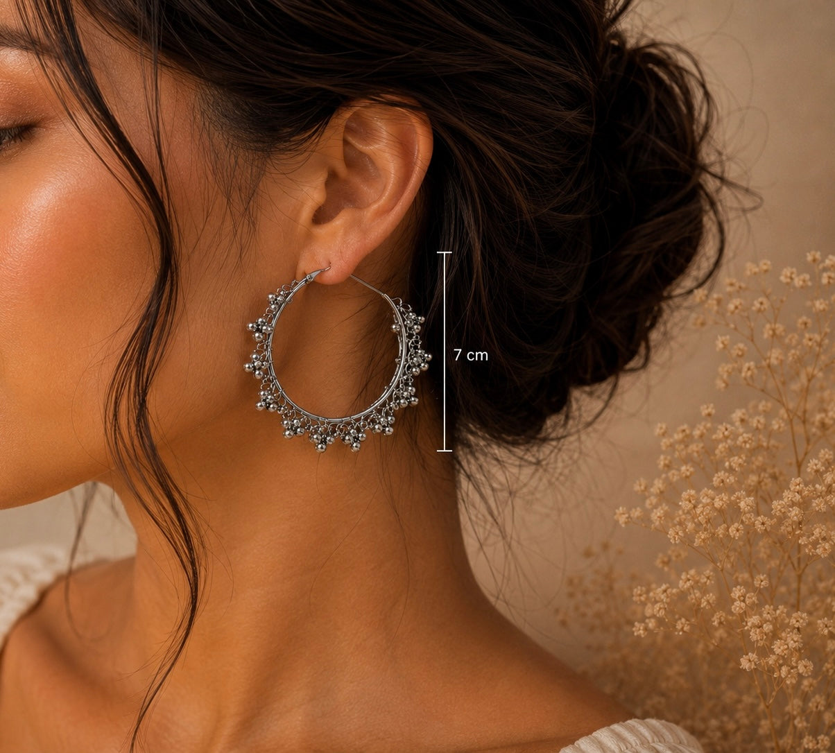 Noor Ghungroo Hoop Earrings