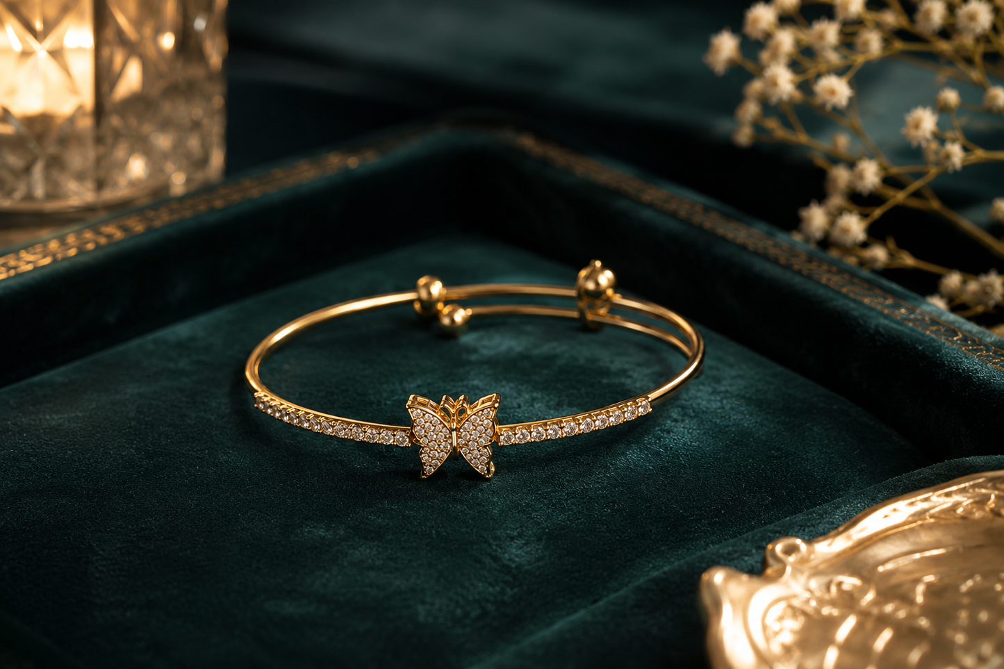 Aveline Butterfly Crystal Bracelet