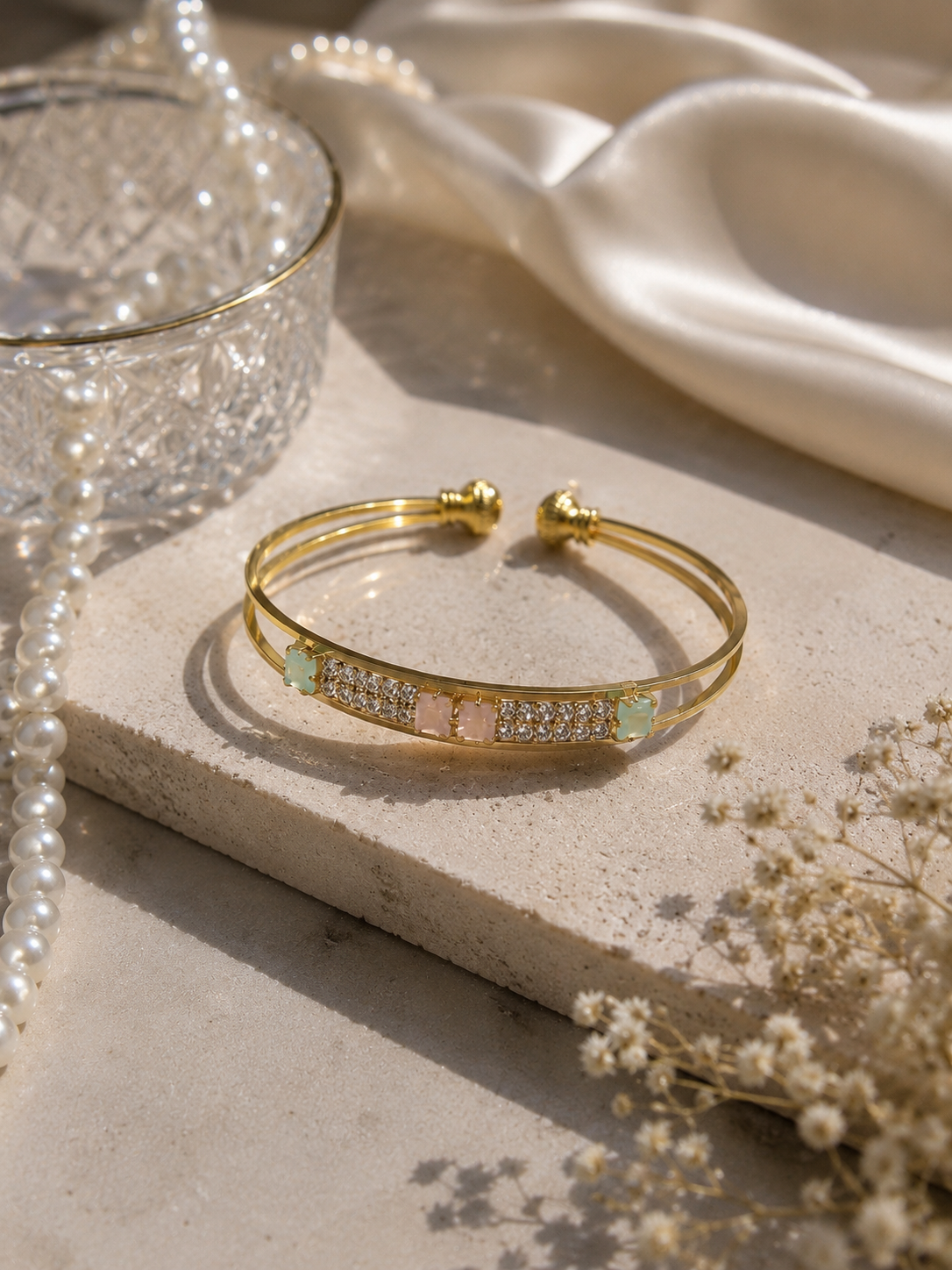 Celeste Crystal Gold Bracelet