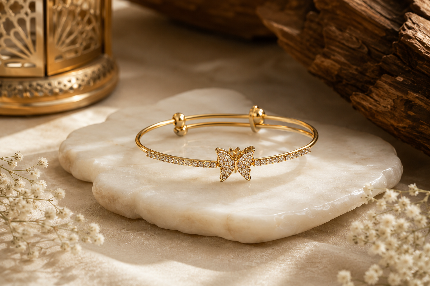 Aveline Butterfly Crystal Bracelet