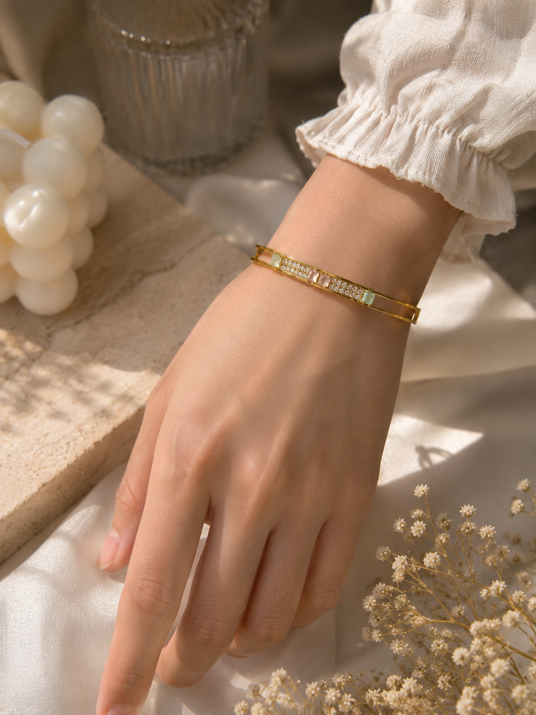 Celeste Crystal Gold Bracelet