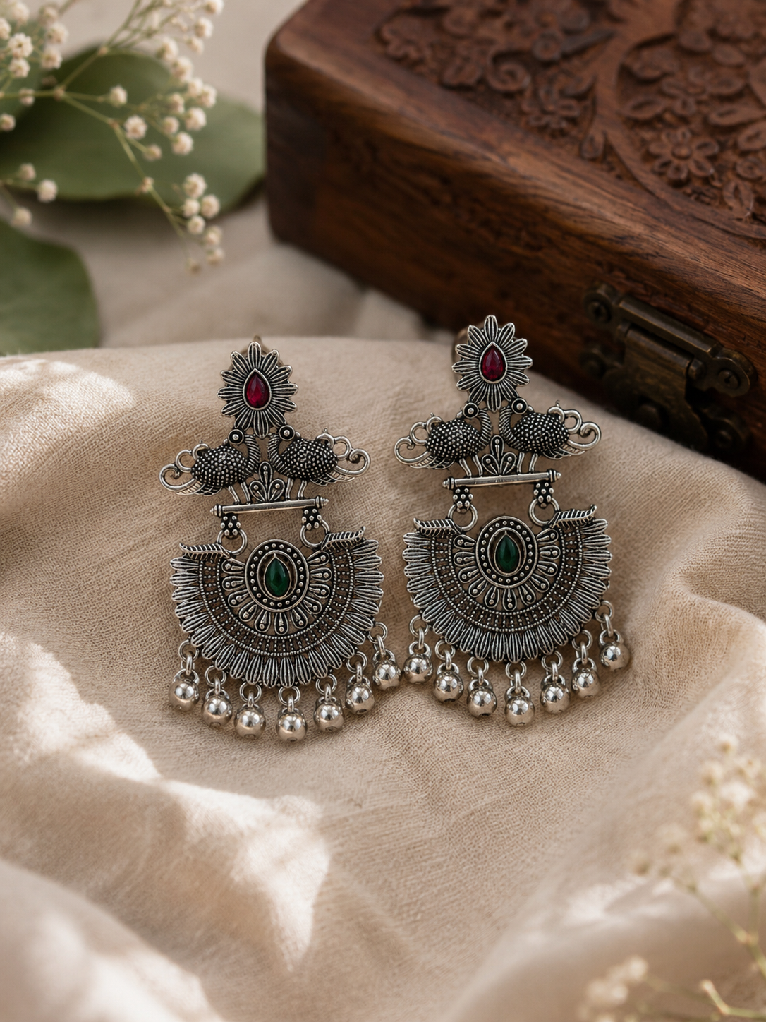 Noor Jhumki Statement Earrings