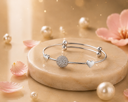 Elysia Crystal Heart Bracelet